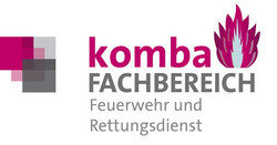 Logo des Fachbereichs Feuerwehr und Rettungsdienst der komba gewerkschaft nrw (Bildmarke mit Schriftzug)